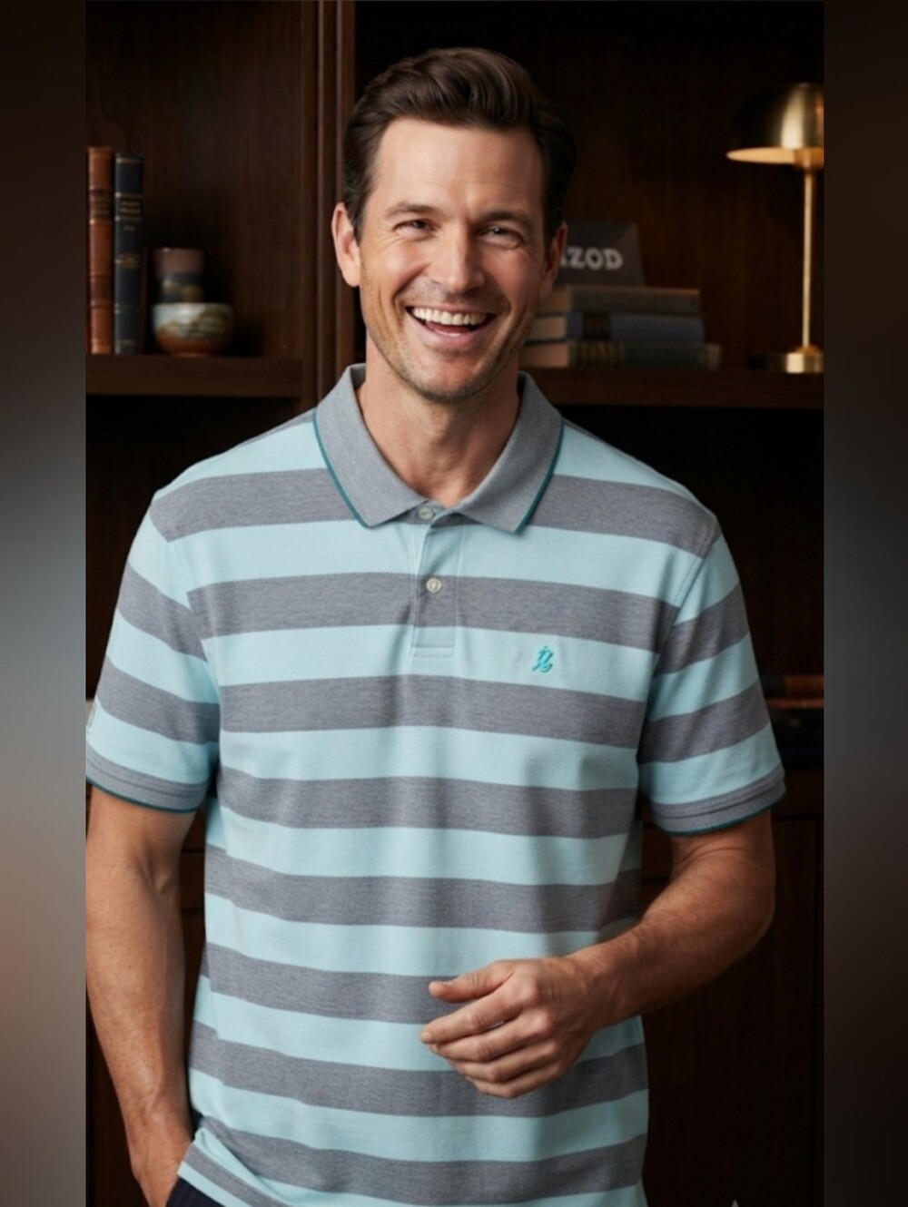 IZOD Men’s Striped Cotton Blend Polo Size XXL